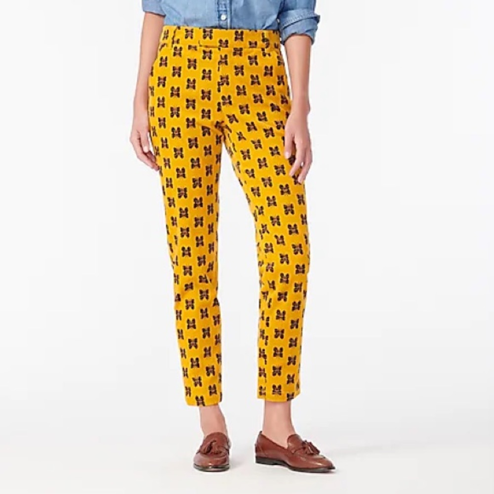 NWT J.Crew butterfly stretch corduroy pant Sz 16